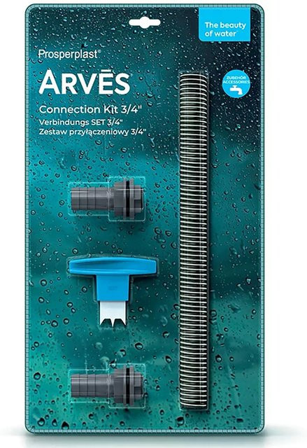 Arves Verbindungsset 3/4 Zoll mit Handbohrer in Basalt Grau - Bild 1