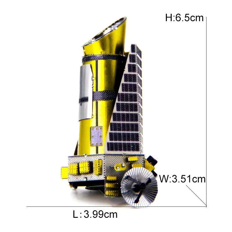 fradoo Weltraumforschung 3D Metall Puzzle, Shuttle Hubble Weltraumteleskop Mars Rover, Bunt / Mehrfarbig - Bild 2