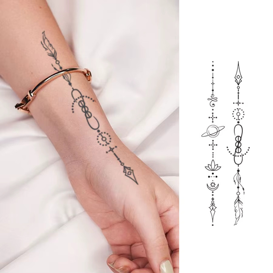 JKCODE TATTOO Mehndi-Design-Tattoos, Damen - Bild 3