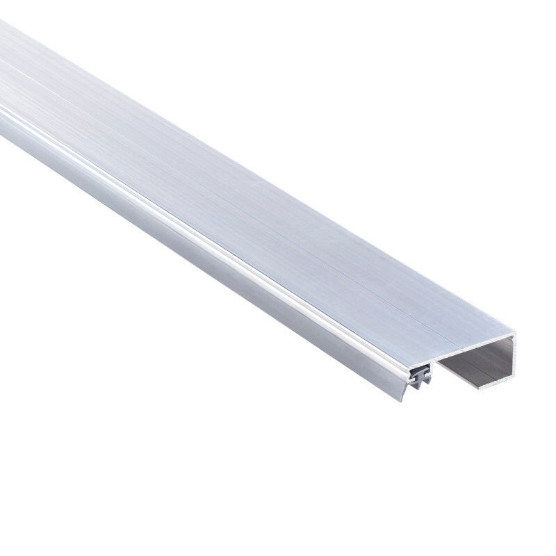T&J Universal Rand Verlegeprofil aus Aluminium in Anthrazit, Breite: 6,0 cm - Bild 1