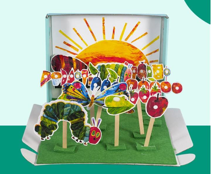 Bai Fen Bai Toys Sehr Nimmersatt Raupe Filz Whiteboard Theater 34-teiliges Set - Bild 3