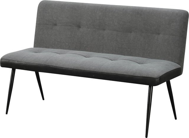 HTI-Living 3-Sitzer Bank Joschka in Anthrazit/Grau mit Wildlederoptik im Retro-Design - Bild 1