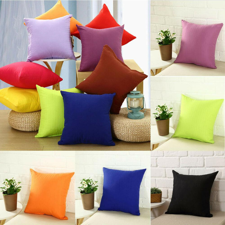 Yiran Furniture Kissenbezug aus Baumwolle und Leinen in Gelb, B/B/B: 40 x 40 x 40 cm - Bild 5