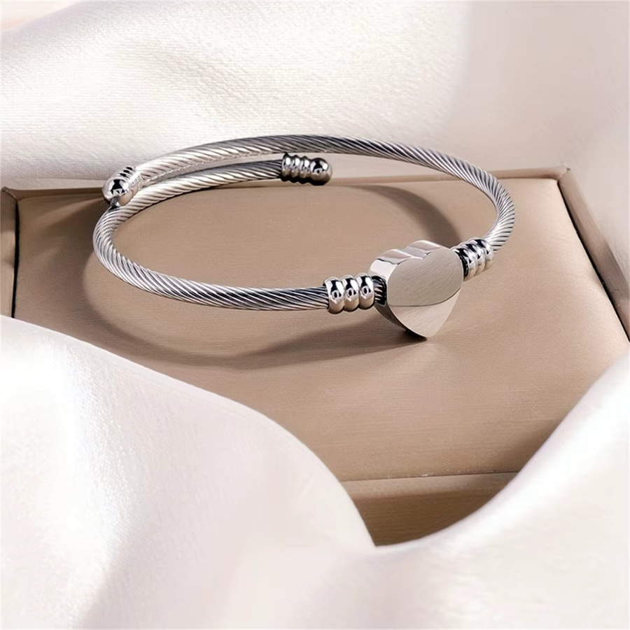 VQYSKO Armband, Edelstahl, herzförmig, Unisex - Bild 2