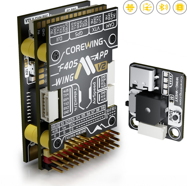 COREWING F405 WING APP V2 Flight Controller für FPV-DIY-Flügel mit SpeedyBee App-Unterstützung - Bild 1
