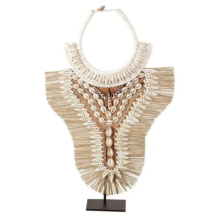 Pole to Pole Muschelkette Tana groß in Weiß im Boho-Stil - Bild 1