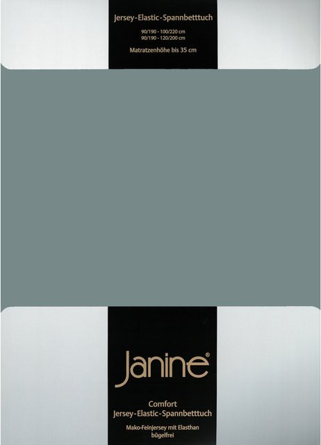 Janine Spannbetttuch Elastic Jersey aus Baumwolle in Blau - Bild 1