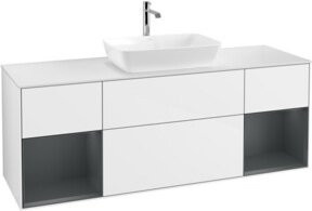 V&B Waschtischunterschrank Finion in Weiß Lackiert, Breite: 160 cm, Tiefe: 50,1 cm - Bild 1