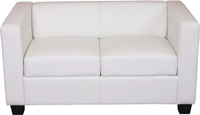 MCW 2er Sofa Lille in Weiß aus Kunstleder im modernen Lounge-Stil - Bild 2