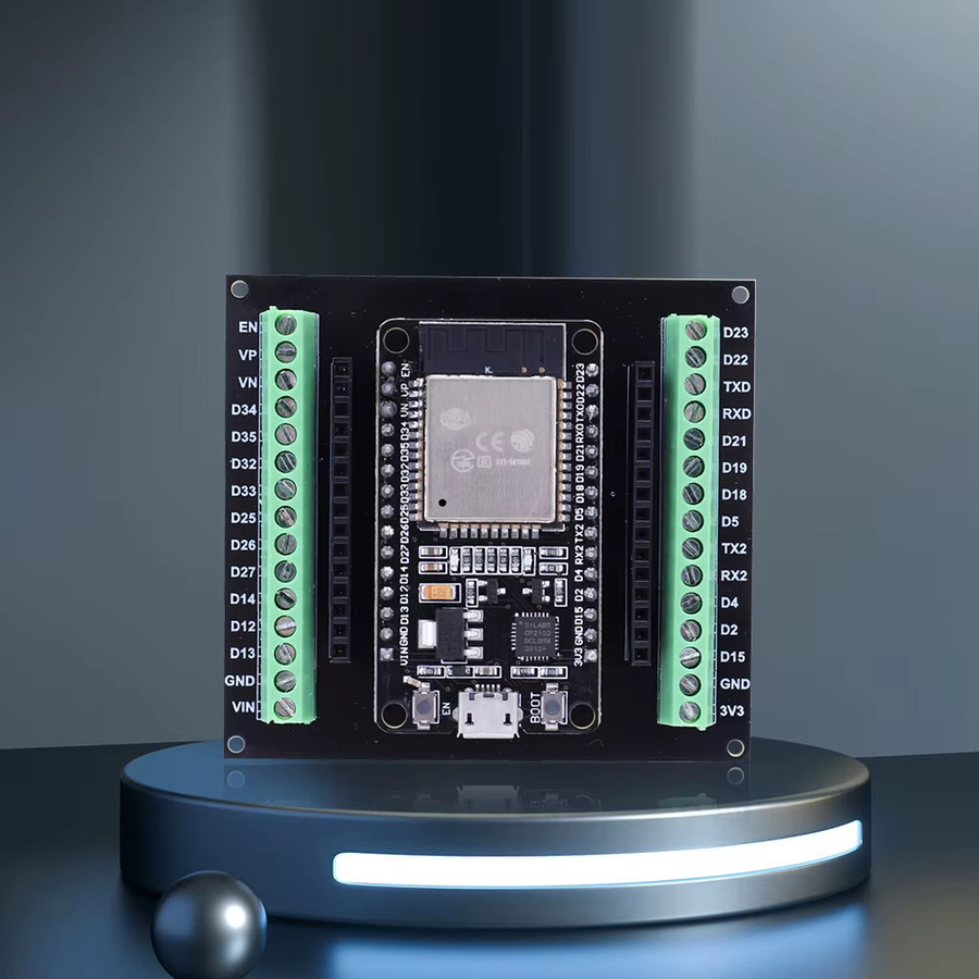 ALLOET ESP32 Entwicklungsboard NodeMCU-32S CP2102 mit WiFi und Bluetooth in Schwarz - Bild 2