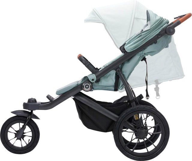 Fillikid Sportwagen Jogger Run Offroad Kinderwagen in Grün mit Federung und Schwenkrädern - Bild 1