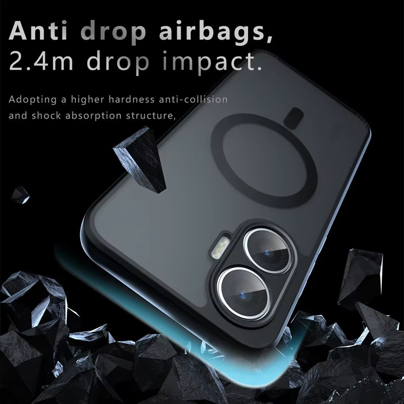 Mattierte und magnetische Schutzhülle für Xiaomi in Schwarz - Bild 3