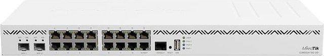 MikroTik CCR2004-16G-2S+ Cloud Core Router mit 16x Gigabit Ethernet und 2x SFP+ Anschlüssen in Weiß - Bild 1