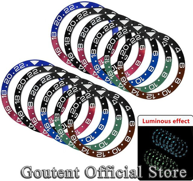 Goutent Uhrenlünette GMT, Keramik, 38 mm, Unisex - Bild 1