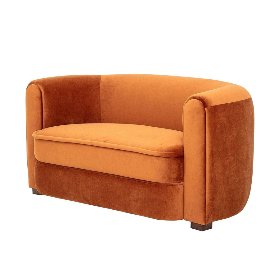 Bloomingville Sofa Malala braun mit Samtbezug B: 152 cm, H: 79 cm, T: 73 cm - Bild 1