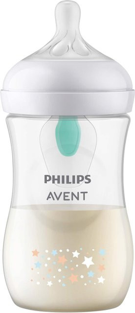Philips Avent Babyflasche Natural Response AirFree mit Anti-Kolik-Ventil, 260 ml, transparent, BPA-frei - Bild 1