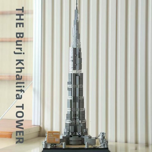 Wangge Dubai Burj Khalifa Sammler-Edition, Puzzle-Bausteine, Stadtstraßenszene - Bild 1
