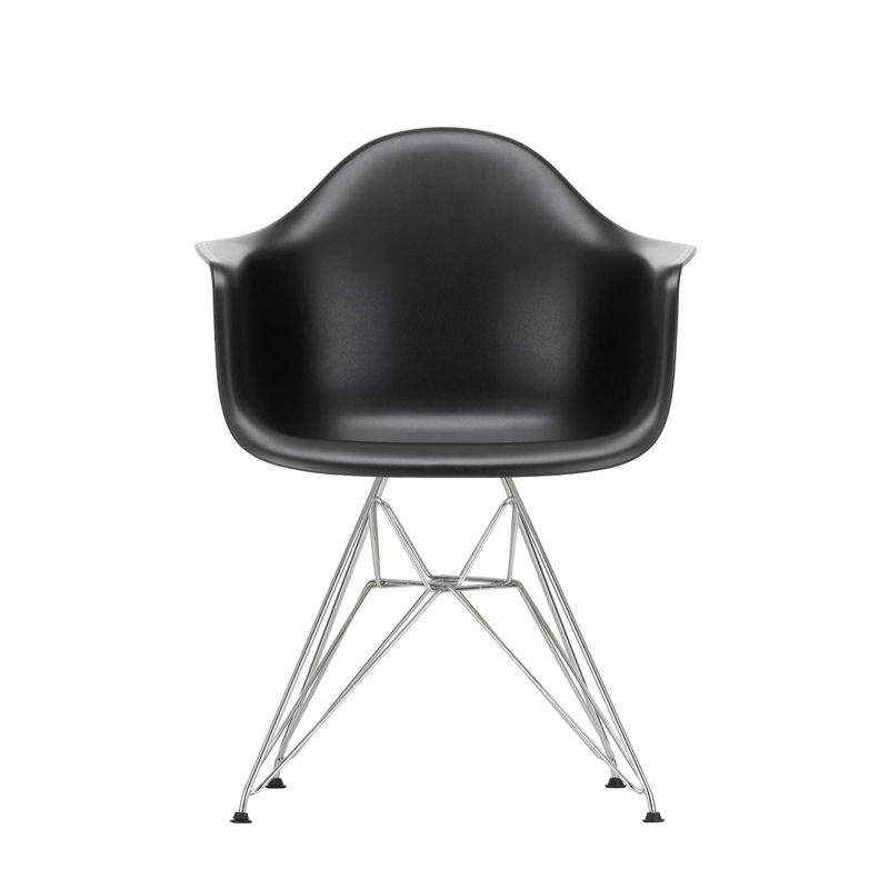 Vitra DAR Eames Plastic Armchair Armlehnen Schwarz Matt - Bild 2