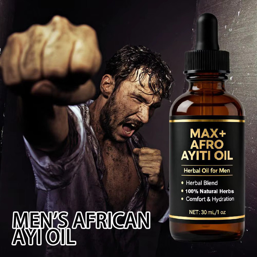 MAX+AFRO Ayiti-Öl Massage-Essenzöl, 30 ml, Herren - Bild 4