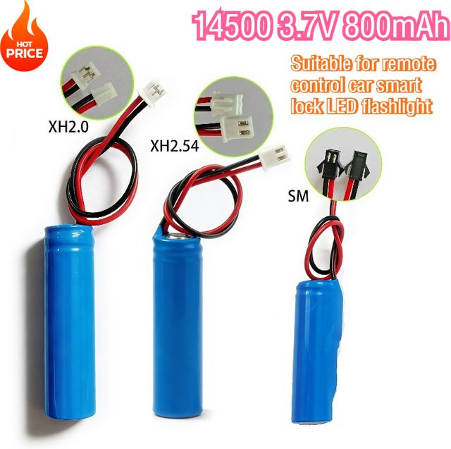 SUYIJIA Lithium-Ionen-Akku 3,7V 14500 800mAh mit PH2.0 Anschluss in Blau - Bild 1