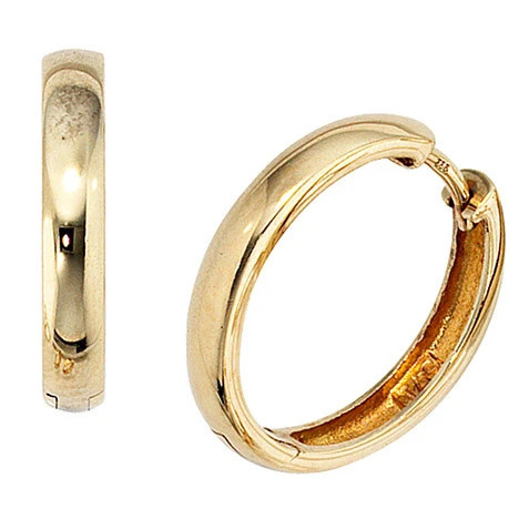 Colfem Creolen 333 Gold, Gelbgold, Unisex - Bild 1