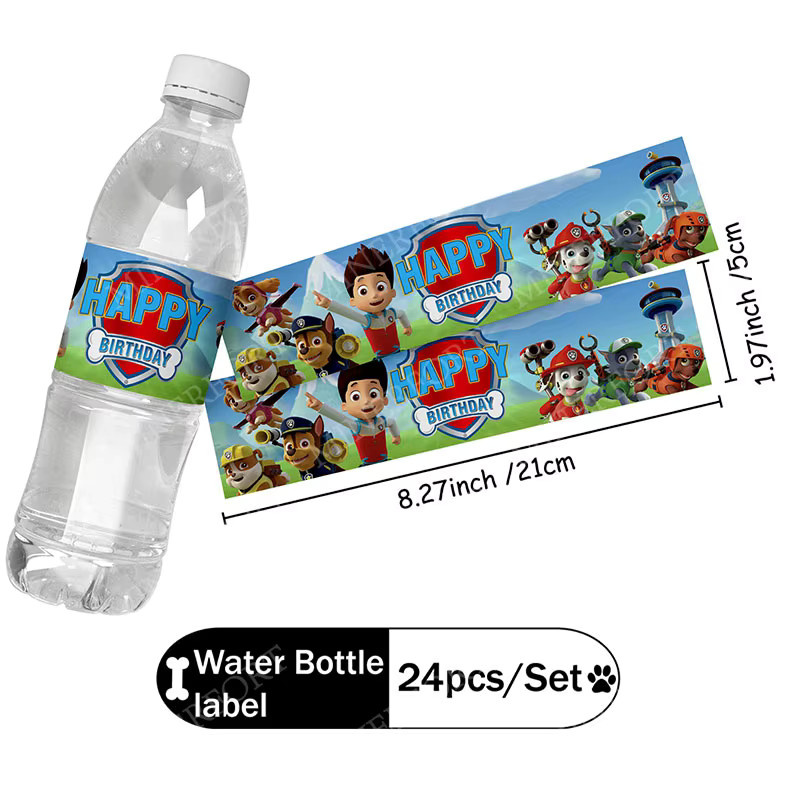 Paw Patrol Aufkleber mit Cartoon-Hundemotiven in Mehrfarbig für Wasserflaschen und Trinkbecher - Bild 5