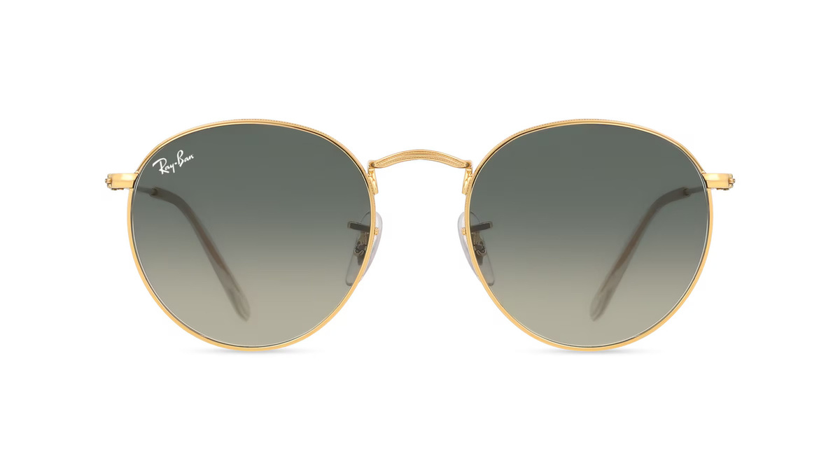 Ray-Ban RB3447 Sonnenbrille Vollrand, Rund, Metall, Unisex, gold - Bild 1