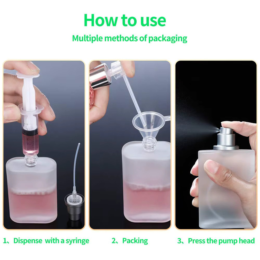 MUB Parfümzerstäuber Milchglas, 2 Stück, 50 ml, mit 4 Parfümspendern - Bild 2