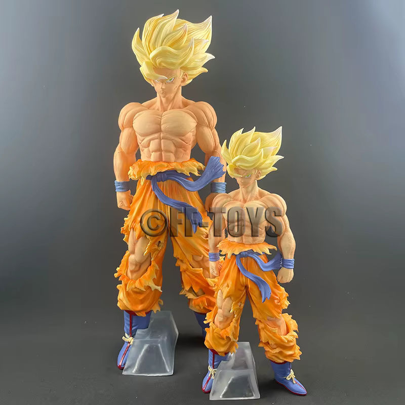 Bandai Dragon Ball Z Son Goku Super Saiyajin Figur aus Kunststoff, mehrfarbig, Höhe: 28 cm bis 43 cm - Bild 2
