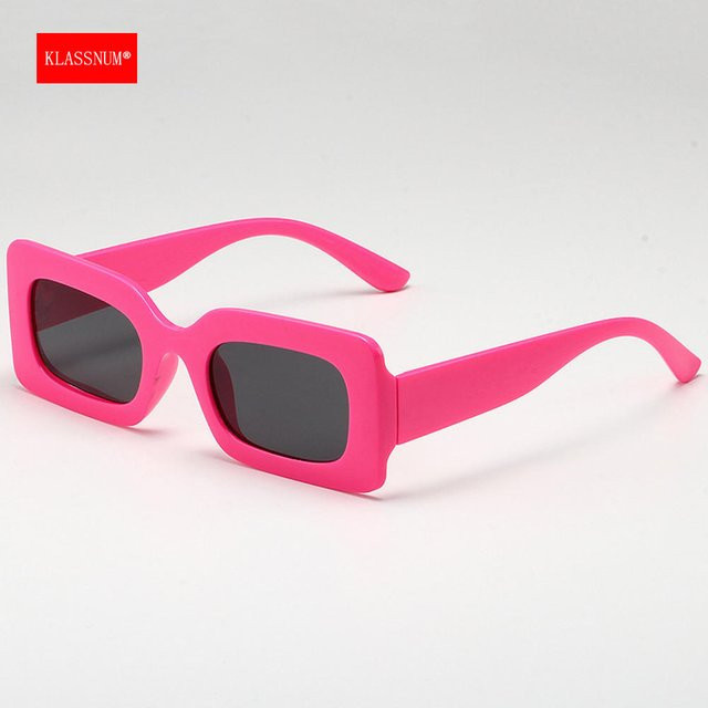 KLASSNU Sonnenbrille, Damen, Vollrand, quadratisch, pink, multicolor, Kunststoff - Bild 1