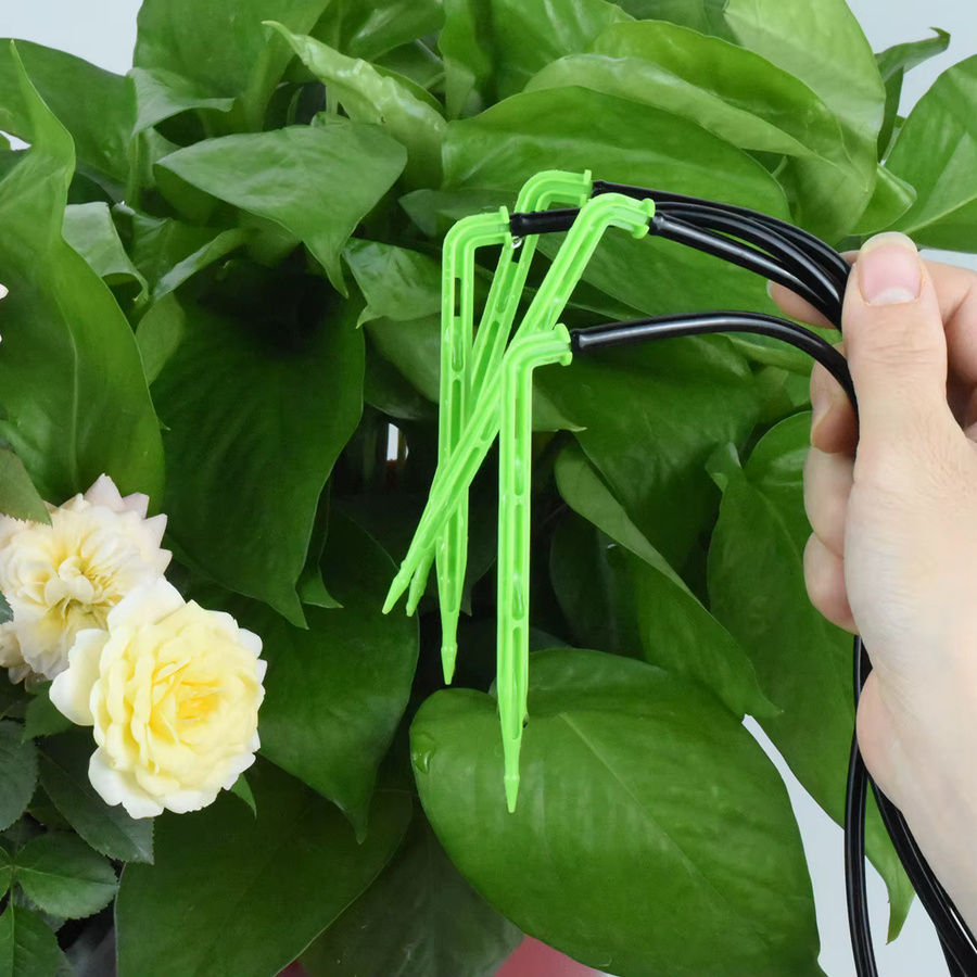 KESLA Automatisches Garten-Tropfbewässerungsset mit 4-Wege-System und Schläuchen für Topfpflanzen, Gemüse, Bonsai und Gewächshäuser - Bild 3