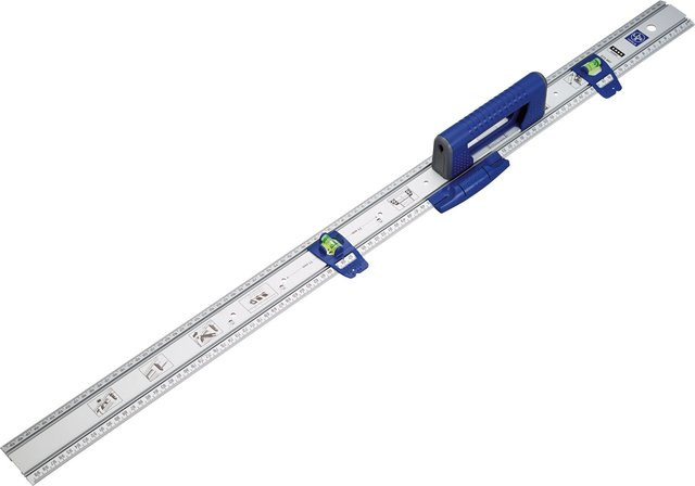 LUX-TOOLS Schneid- und Markierlineal Comfort in Blau, Länge: 100 cm - Bild 1