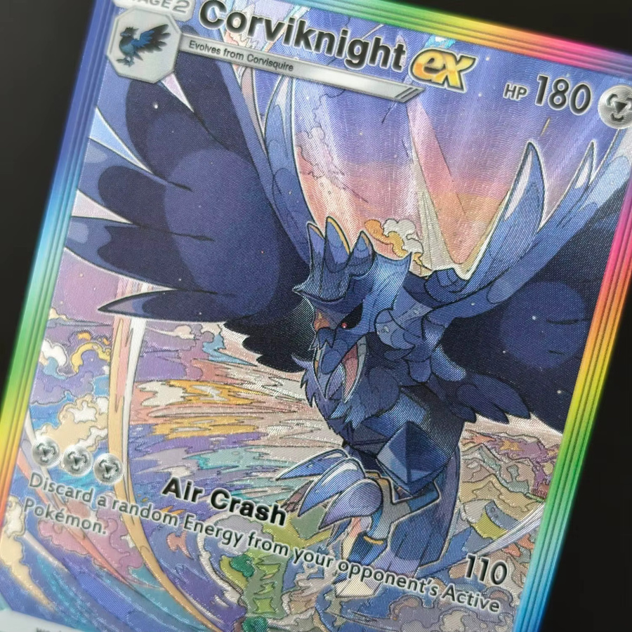 Keeppley Pokémon TCG Pocket Englisch B3 Carkol Castform Corviknight Flapple Flygon Kubfu Meloetta Tepig Vaporeon ex, Spielkarten-Set, 9-teiliges Set - Bild 3