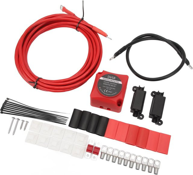 Aimo Doppelbatterie-Trennschalter-Kit 12V 24V 140A VSR für ATV UTV Boot Wohnmobil Wohnwagen Offroad-Fahrzeuge in Rot - Bild 1