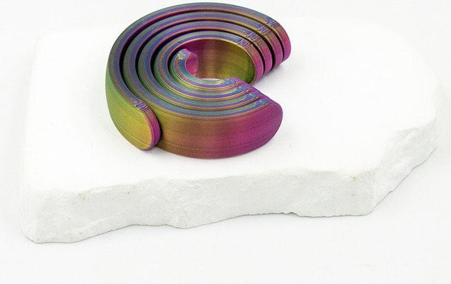 3D-gedrucktes spiralförmiges Fidget-Spielzeug, drehbares Schreibtischspielzeug - Bild 1