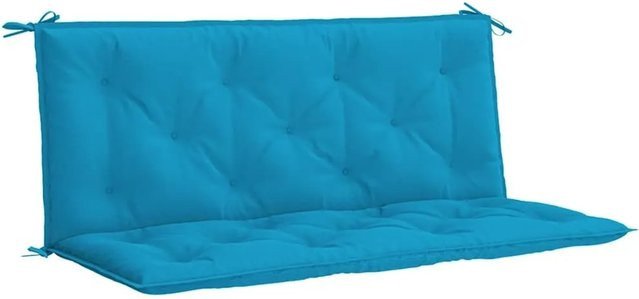 vidaXL Gartenbank-Auflage aus Oxford-Gewebe in Hellblau, wasserabweisend und atmungsaktiv, B/T: 120 x 50 cm, H: 7 cm - Bild 1