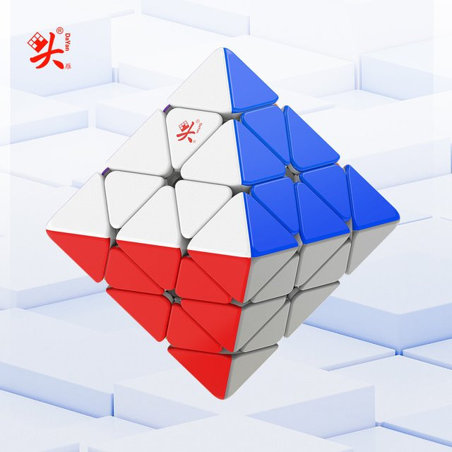 JudyCube Dayan Fto Rotierendes Oktaeder, Magnetischer Magic Speed Cube, Rot - Bild 1