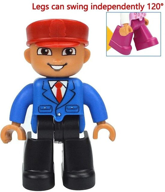 Yiran toy Familienfiguren, Baustein, Prinzessin, Piraten, Polizei, ab 3 Jahre - Bild 1