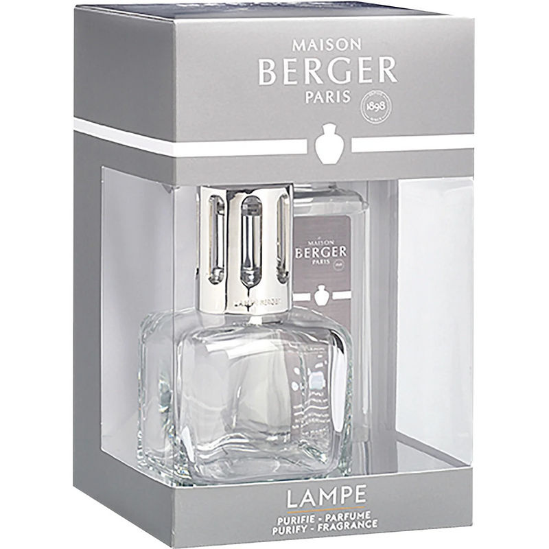 MAISON BERGER Duft-Lampenset Ice Cube Glacon in transparent und silber mit geometrischem Design aus Glas und Metall - Bild 2