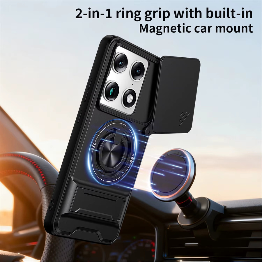 Robuste Schutzhülle mit Schiebeobjektivabdeckung für Motorola Moto G77 G67 G17 Power G86 G56 G85 Edge 70 Ultra Fusion+ 60 50 Neo in Schwarz und Silber - Bild 3