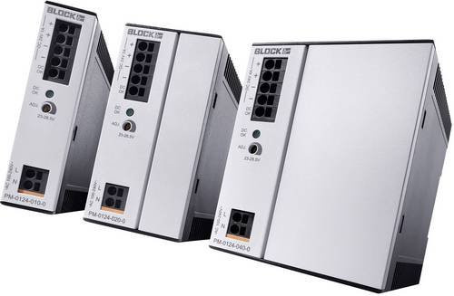 Block PM-0724-200-0 Elektronischer Schutzschalter 24 V/DC 10A mit 2 Ausgängen in Grau - Bild 1