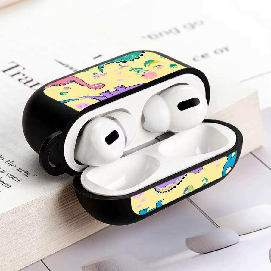 Niedrige AirPods Hülle mit Cartoon-Dinosaurier Motiv für Apple AirPods Pro und AirPods 3 in Multicolour - Bild 3