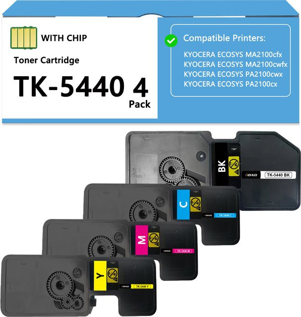 4er Pack Kyocera TK5440 Tonerkartuschen Multicolor für ECOSYS MA2100cfx MA2100cwfx PA2100cwx PA2100cx Laserdrucker - Bild 1