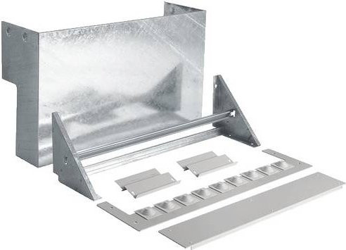 Hager Wandkonsole ZAX013 aus Stahl in Silber, B: 111,0 cm, H: 64,0 cm - Bild 1