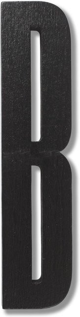 Design Letters Hölzerne Buchstaben aus Birkenholz in Schwarz für die Wandmontage im skandinavischen Stil - Bild 1