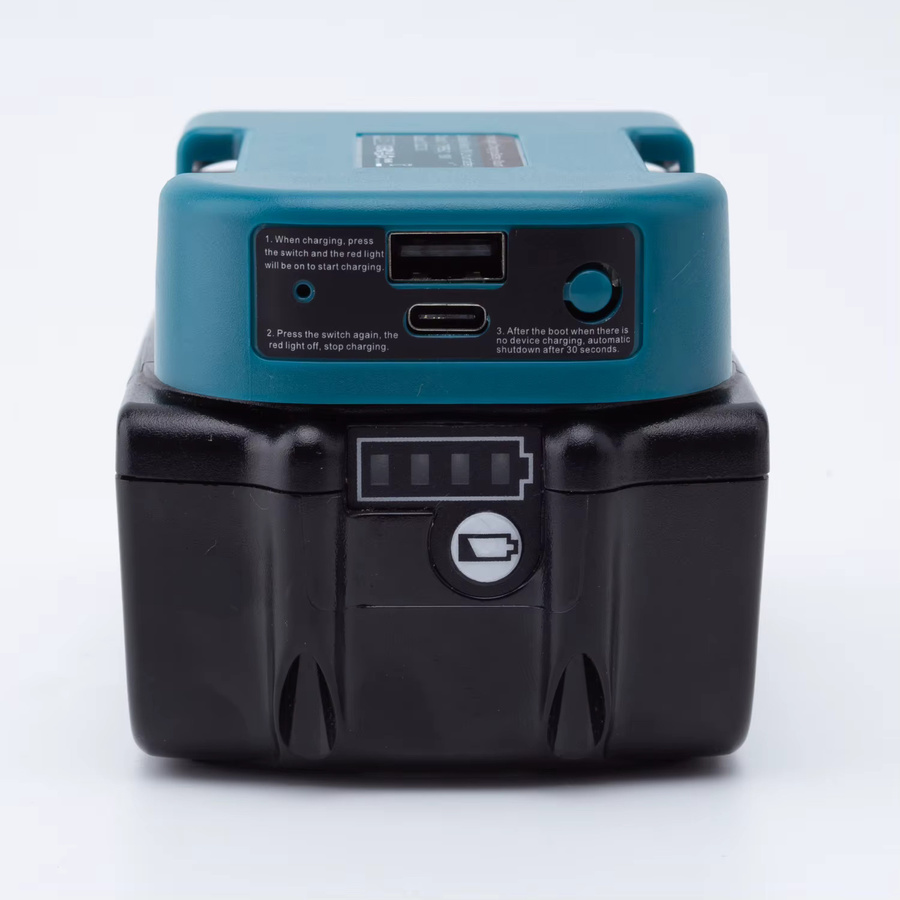 Makita Tragbarer Adapter für 18V Lithium-Akkus zur mobilen Stromversorgung und zum schnellen Aufladen von Mobiltelefonen - Bild 3