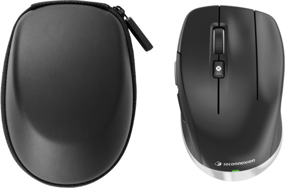 3Dconnexion CadMouse Compact Wireless kabellose Maus in Schwarz mit USB-C und Bluetooth - Bild 1