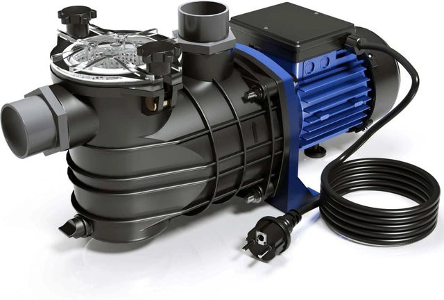 Wiltec Pool Pumpe 15000 L/H 750 W Schwimmbadpumpe in Blau - Bild 1