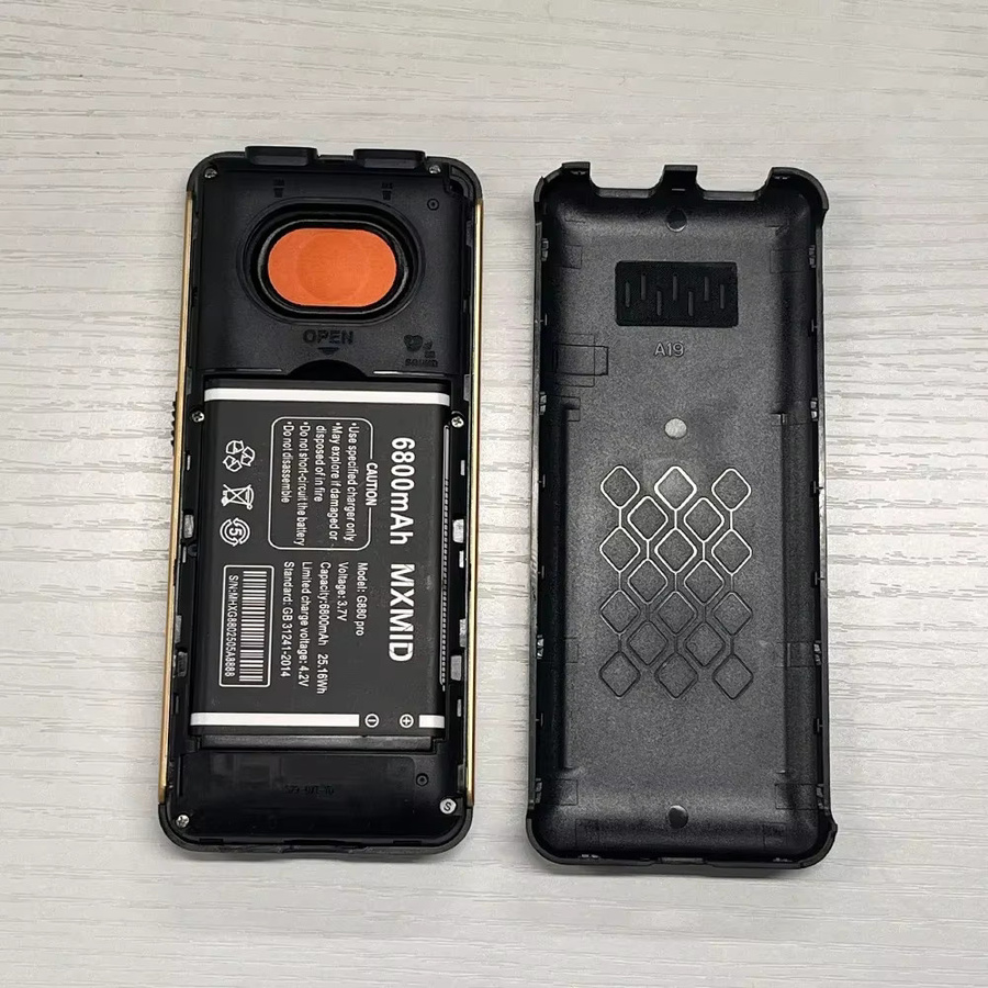 UNIWA MXMID G880 PRO 4G Handy mit 2,4 Zoll Display, Große Tasten und 6800 mAh Akku in Schwarz - Bild 4