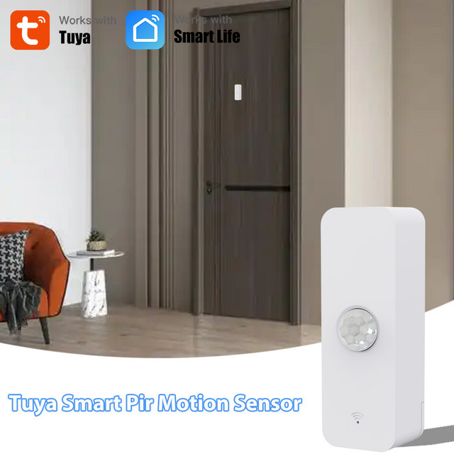 Tuya Smart WiFi Zigbee PIR Bewegungssensor Infrarot-Körperdetektor in Weiß für Heimsicherheit mit Echtzeit-Überwachung und Alexa-Unterstützung - Bild 1